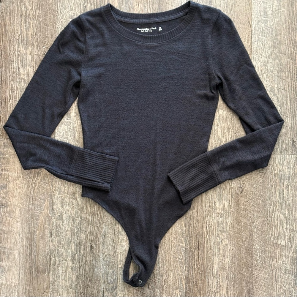 Abercrombie Black LS Sweater Bodysuit